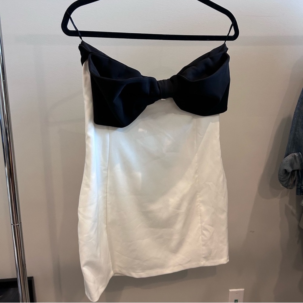 Zara - dress big black bow - Picture 2 of 3